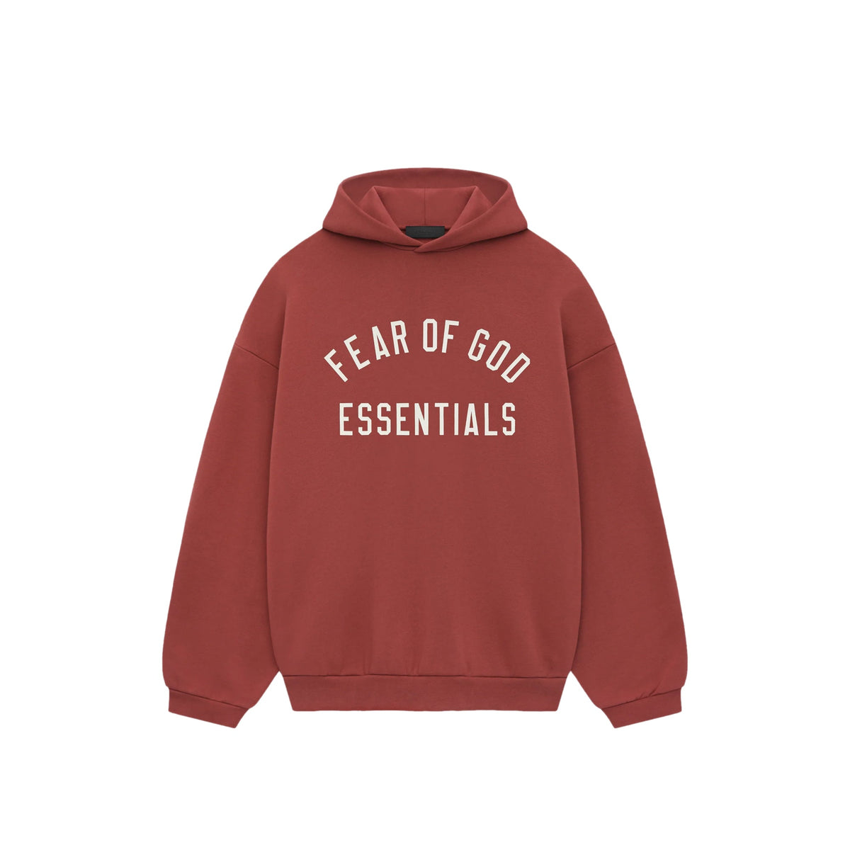 Fear of God Essentials-Fleece Hoodie 'Crimson'