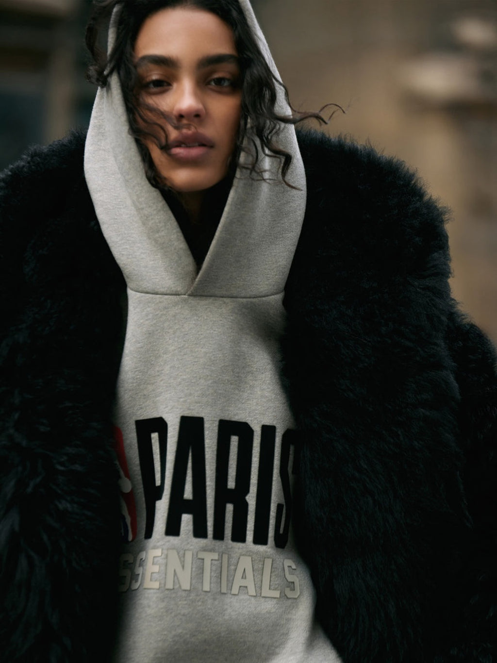 Fear of God EssentialsPULL OVER HOODIE - NBA - Warm Heather