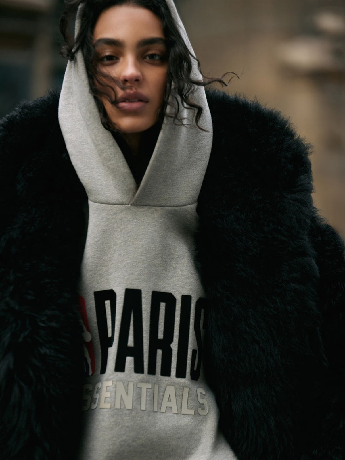 Fear of God EssentialsPULL OVER HOODIE - NBA - Warm Heather