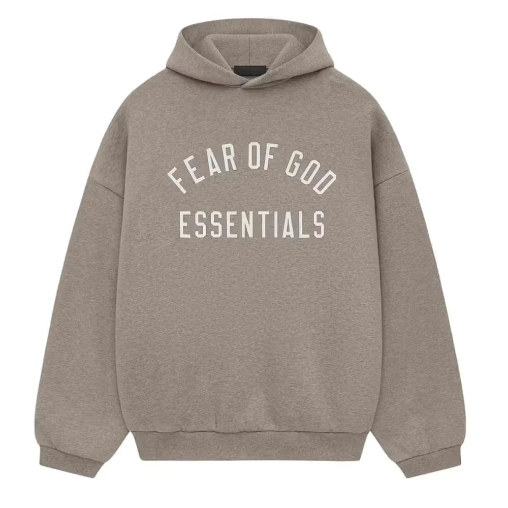 Fear of God Essentials-Fleece Hoodie 'Heather Grey'